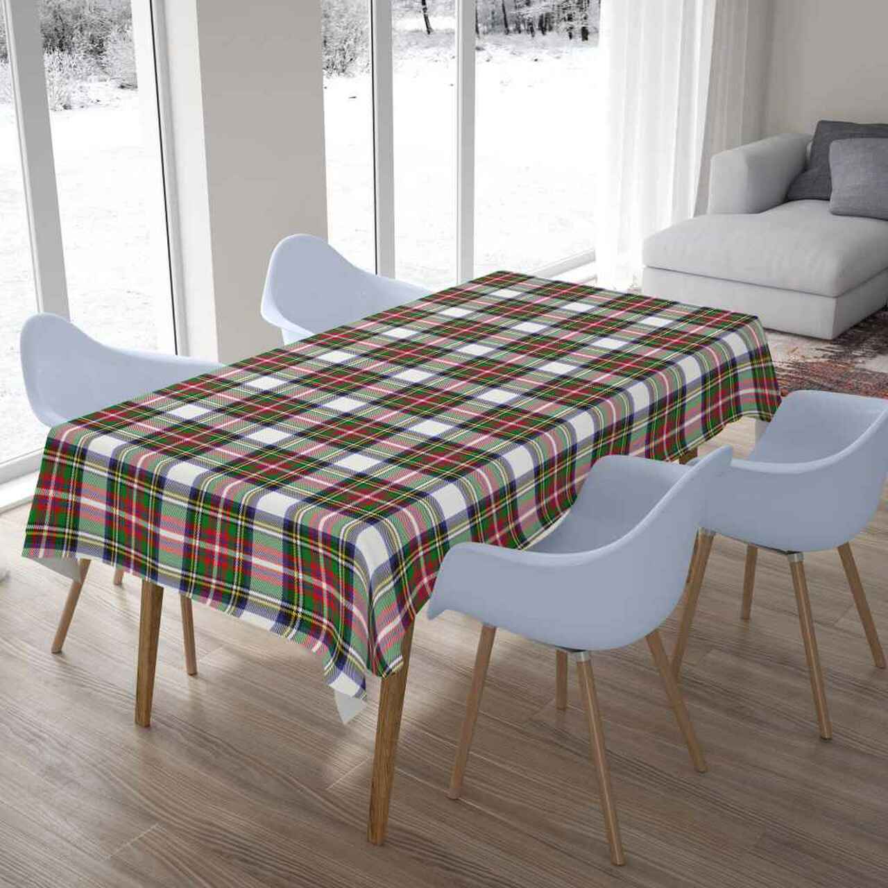 Stewart Dress Modern Tartan Tablecloth