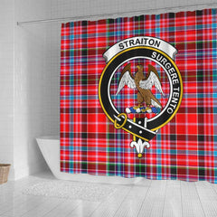 Straiton Tartan Crest Shower Curtain