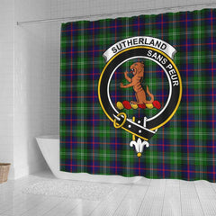 Sutherland II Tartan Crest Shower Curtain