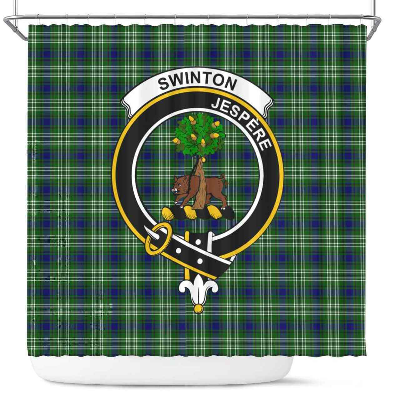 Swinton Tartan Crest Shower Curtain