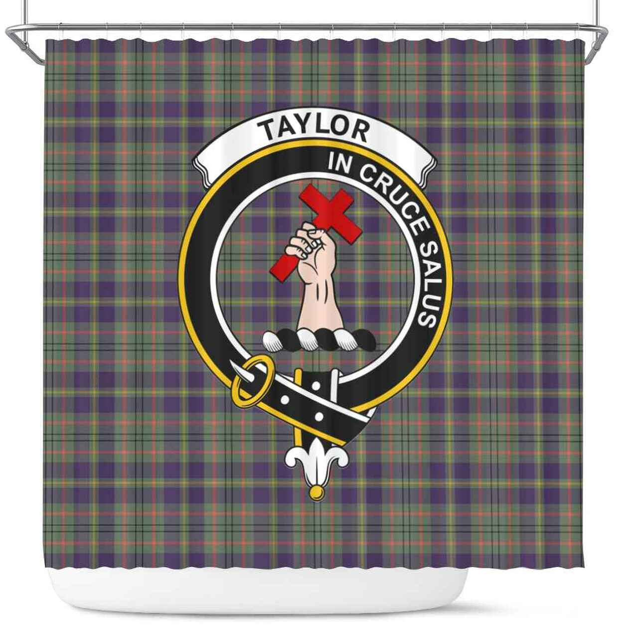 Taylor Tartan Crest Shower Curtain