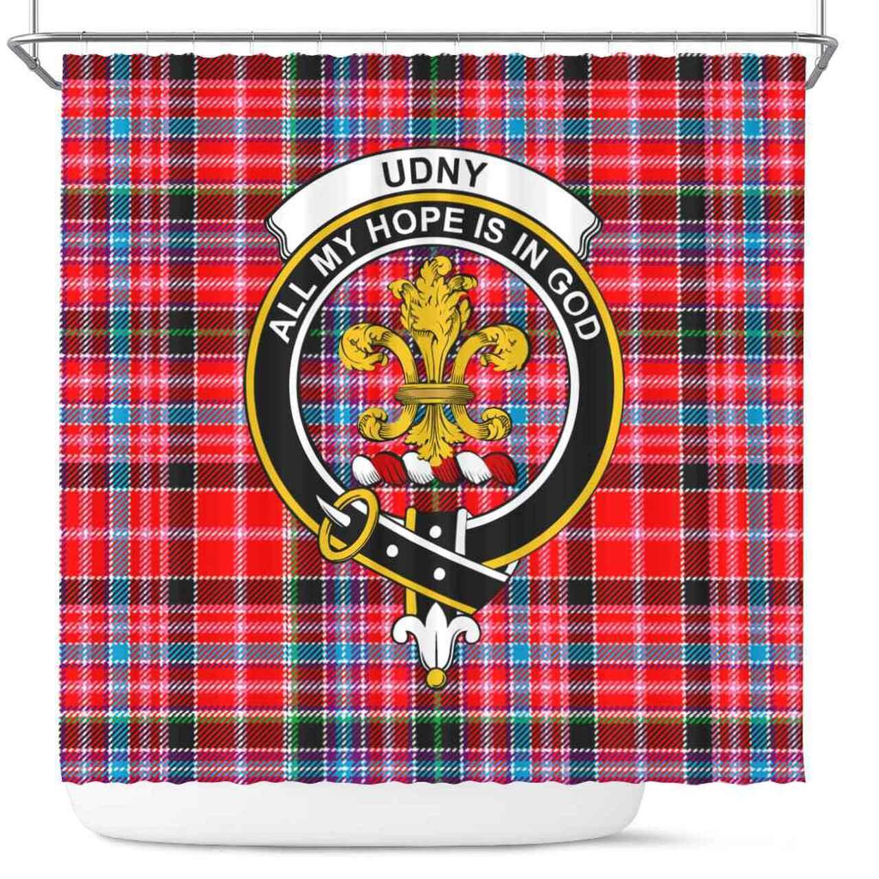 Udny Tartan Crest Shower Curtain