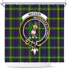 Watson Tartan Crest Shower Curtain