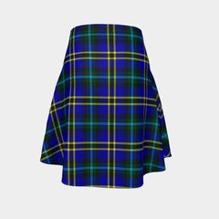 Weir Modern Tartan Flared Skirt