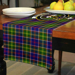 Whitelaw Tartan Crest Table Runner - Cotton table runner