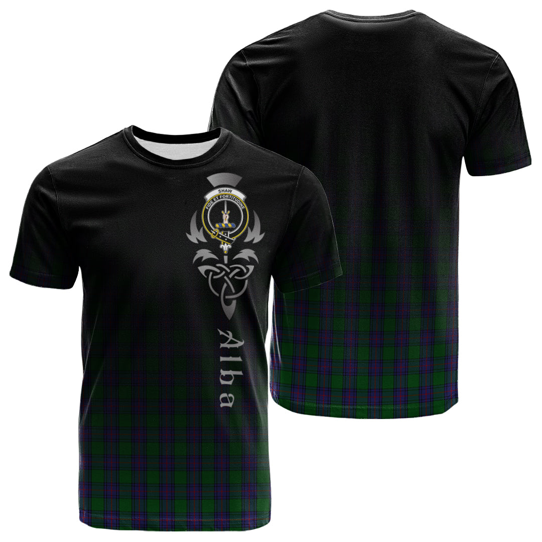 Shaw Tartan Crest T-shirt - Alba Celtic Style