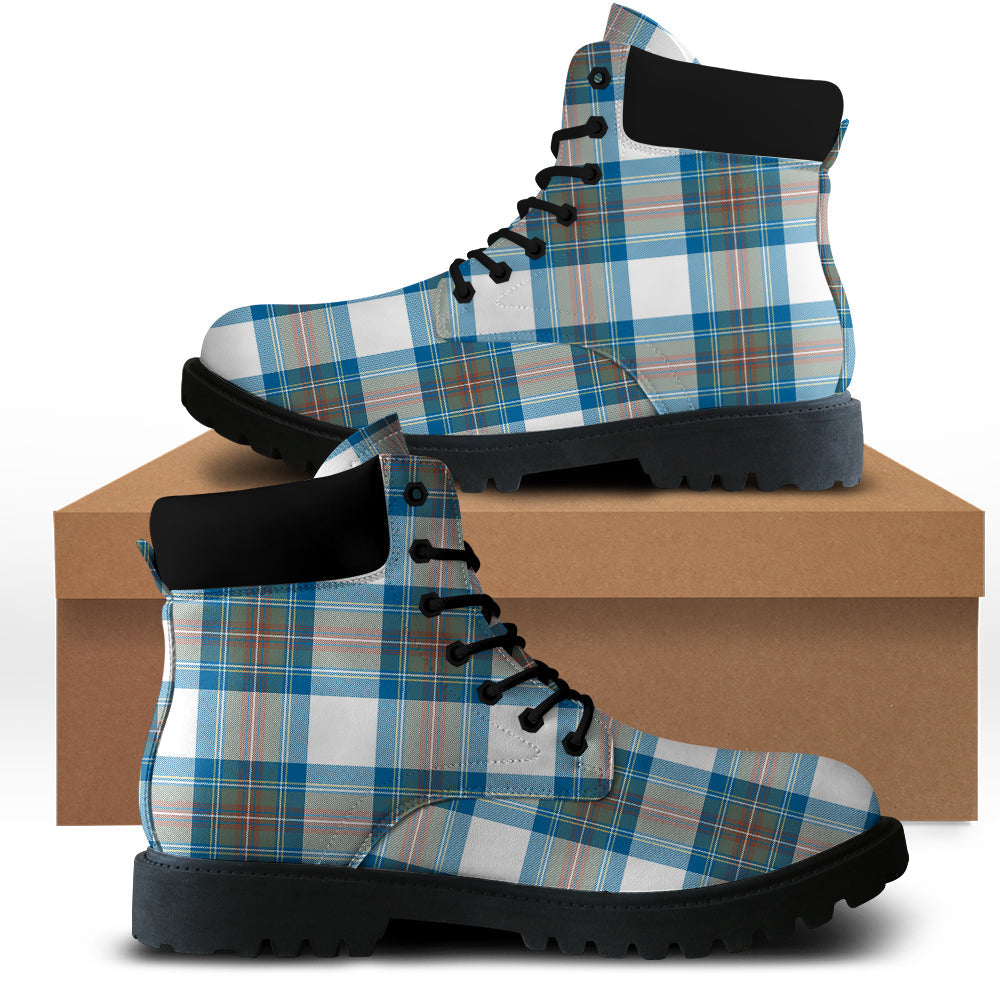 Stewart Muted Blue Tartan All Season Boots