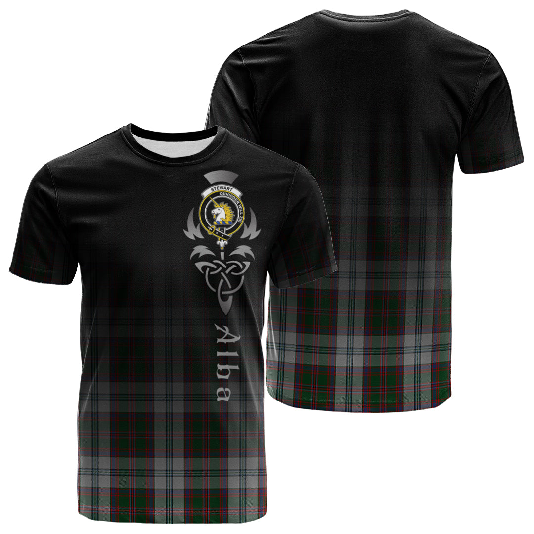 Stewart Of Appin Dress Tartan Crest T-shirt - Alba Celtic Style