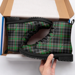 Webster Tartan Leather Boots