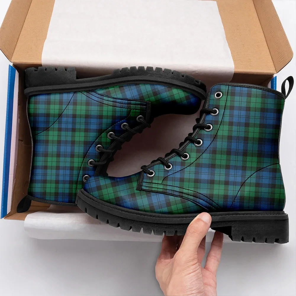 Blackwatch Ancient Tartan Leather Boots