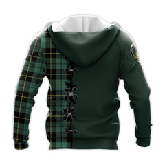 Wallace Hunting Ancient Tartan Hoodie - Lion Rampant And Celtic Thistle Style