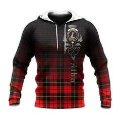 Wallace Hunting Red Tartan Hoodie - Alba Celtic Style