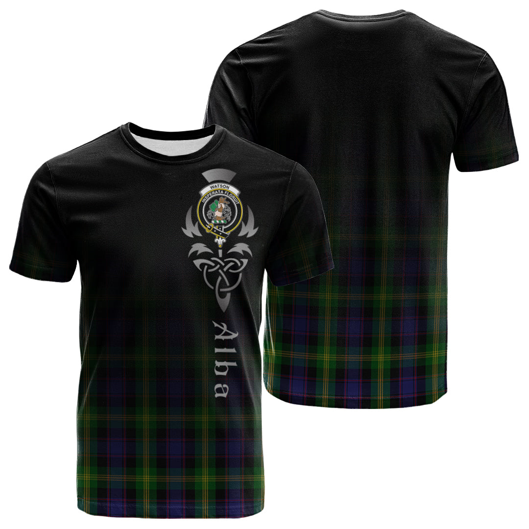 Watson Tartan Crest T-shirt - Alba Celtic Style