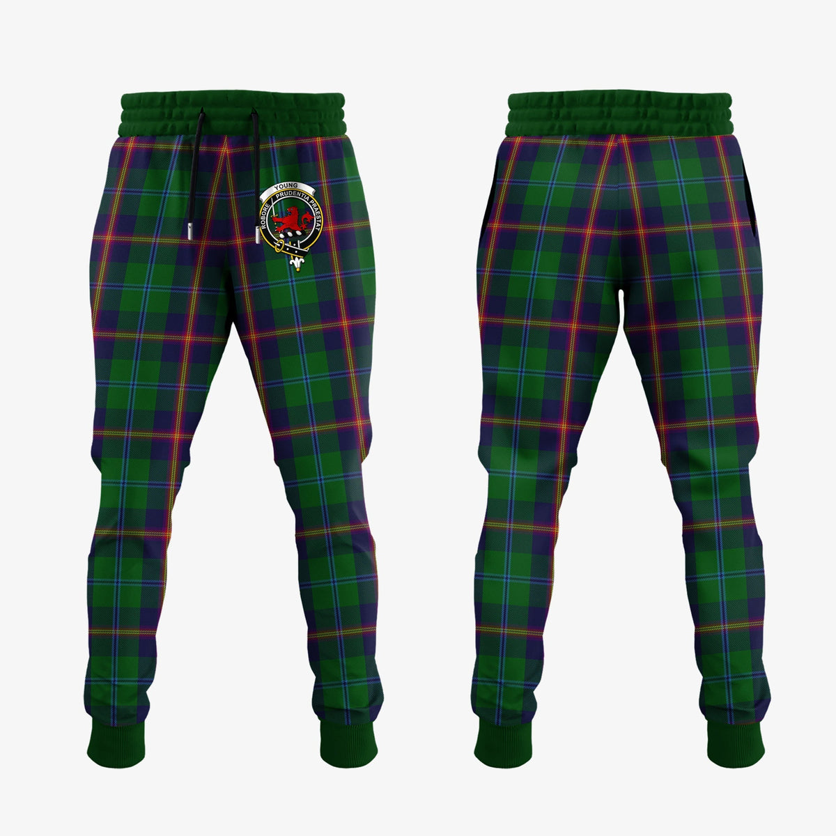 Young Tartan Crest Jogger Sweatpants